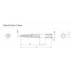 Bridge Pin Reamer 5 degree